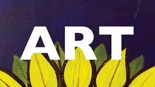 Stylized Sunflower Painting - Art Process