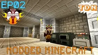 Minecraft Mods - Modsauce II - Compact Storage, Better Furances, & Mekanism! - S1EP2 Gameplay