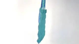 Errorism * 1/2 Pleated tote bag &ldquo;Sky Blue x Mint&rdquo;