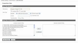 Google Analytics Predefined Filters