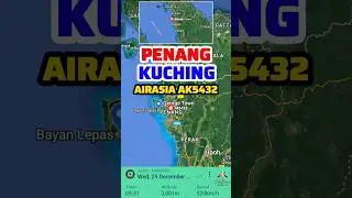 Penang to Kuching Flight Route, 25-12-2024 #aviation #travel #flight