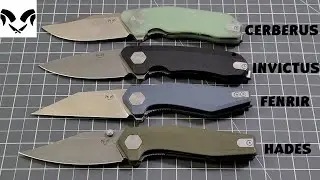 Damned Designs Knives - Cerberus, Invictus, Fenrir and Hades