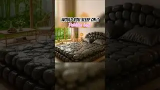 Would you sleep on hard pebbles bed? ASMR sound Ai ✨ #trending #asmr #viral #ai #shorts #ytshorts