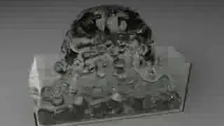 Cinema 4d r10 with real flow 4 water RENDER TIME 13HRS