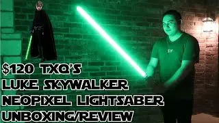 Surprising My Dad with Luke Skywalker's Lightsaber | TXQ SN Pixel V-4 Unboxing and Review