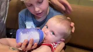 Mirko and the bottle for Milenka