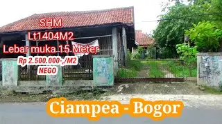 Tanah Bogor strategis untuk rumah tinggal atau rumah usaha jual harga murah