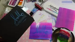 Bust it Out: Ombre Ink Pads, Gelli Plate, Heidi Swapp Art Screen Stuff & Make Your Own Ombre Pad!