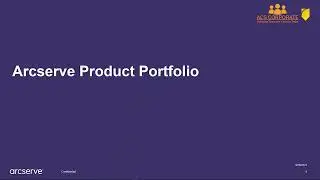 Overview Arcserve + StorageCraft Stack all portfolio Webinar