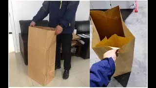 New Design Biggest Paper Bag Making Machine three layer paper + press system