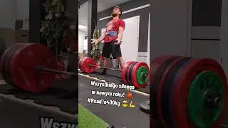 Road to 400 kg | Wszystkiego silnego w #2024 #martwyciąg #deadlift #tr&oacute;jb&oacute;j #strong #powerlifting