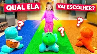 BEB&Ecirc; SARA escolhe seu POK&Eacute;MON INICIAL! | Fam&iacute;lia Galactica