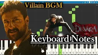 Devara Villain BGM Keyboard Notes | Anirudh | NTR | Saif Ali Khan | Koratala Siva | Devara