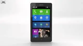 Nokia XL White 3D model by 3DModels.org