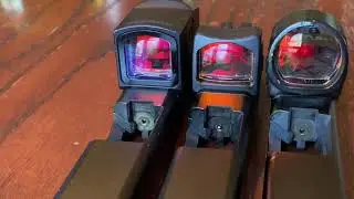 FLY BY OF 3 RDS SIGHTS RMR RM06 SRO and ACRO