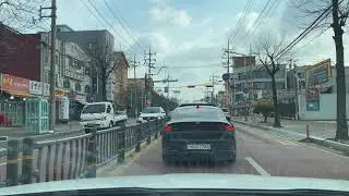 Driving From Sangnoksu Station In Ansan City To Haengdamdo Rest Area  (Kia - Niro Ev)