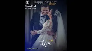 happy kiss day whatsapp status from download on mobail