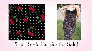 Pinup Style Fabrics for Rockabilly Pinup Dresses #retrofashion #pinupfashion #pinupstyle #pinups