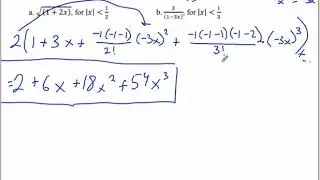 Binomial Theorem Negative & Fractional Exponents