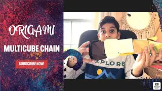 How to Make a Paper Multicube Chain (ORIGAMI)