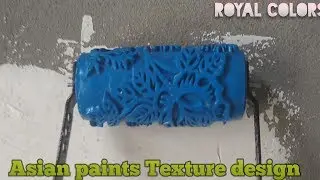 ASIAN  PAINT WALL PUTTY TEXTURE DESIGN ON RUBBER RULLOR