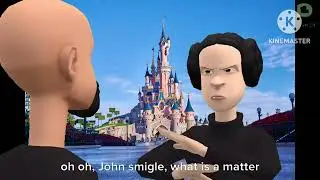 John smigle hits Pluto at Disneyland Paris | Kicked out of Disneyland Paris