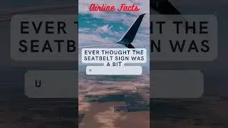 Ever thought if Seat belt sign is  bit unpredictable? #FlightFacts #Travelfacts #youtubeshorts