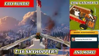 Lego Fortnite: Assembling the MUST-HAVE T-16, Cow Catcher V3 & More! 🚀