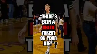 Larry Bird tells a FUNNY story about a death threat during the NBA Finals! 🔥 #shorts #larrybird