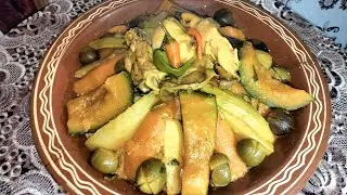 بداز بالدجاج والخضر والكرموس