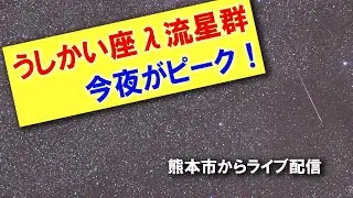 【うしかい座λ流星群】16日がピークです