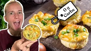 Keto Fr&uuml;hst&uuml;cksmuffins - Das beste Rezept mit nur 3 Zutaten!