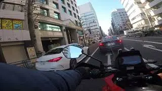 Vストローム250SXで東京散歩_四谷-新宿伊勢丹編（6/6）