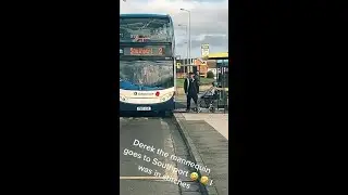 Bus Driver Perplexed By Waving Mannequin Planted At Bus Stop