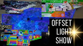 Light Show at Disseny Hub in Barcelona |Offset Convention