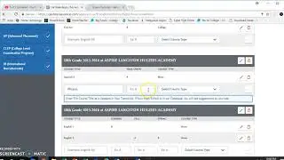 CSU Application-Adding repeat HS Courses