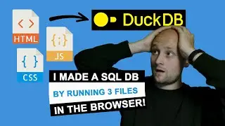 Create a database that runs in your browser with DuckDB Wasm and Javascript