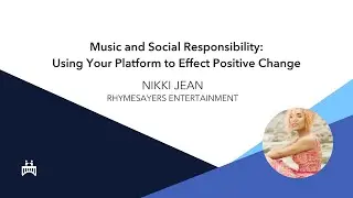 Music Diplomacy: Part 1 Nikki Jean - Using Your Platform to Effect Positive Change