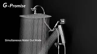 🚿 G-Promise 3-Head Shower System | Adjustable Design & Real Water Flow Demo ✨