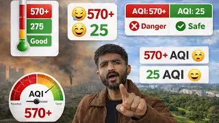 AQI 570+ 😷 North India Air Pollution Explained | PM2.5 Danger