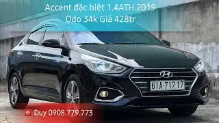 ( Đ&Atilde; B&Aacute;N ) HYUNDAI ACCENT ĐẶC BIỆT 1.4ATH 2019 ODO 34K. CAM KẾT XE ĐẸP M&Aacute;Y ZIN KO LỖI BAO TEST
