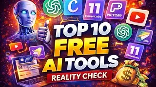 Top 10 Free AI Tools 🔥 Kaam bhi kare, Paisa bhi bachaye (2026)