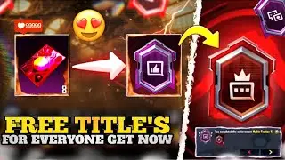 Free 3 Titles For Everyone | Excellent Club Finder Title| Club Rising Star Title | PUBGM
