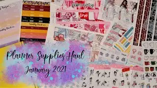 Ad ✿ Planner Supplies Haul ✿ Plannerface ✿ Stick With the Plan co ✿ Colourful and co ✿ January 2021