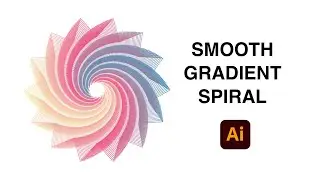 Smooth Gradient Spiral in Illustrator | Create Gradient Background in Illustrator | #illustrator