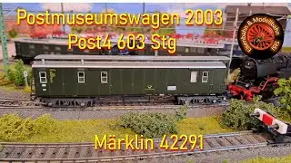 Postmuseumswagen 2003 Post4-b/15 603Stg  (Märklin 42291)