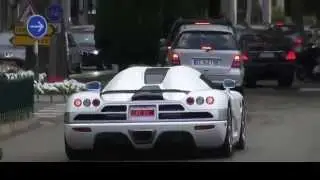 Koenigsegg CCX driving around Monaco! + F1 Tunnel Sounds!