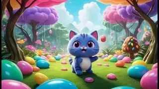 Cookie Cat and the Jellybean Jungle | Fun Adventure Song for Kids | Sweet Jungle Rhyme