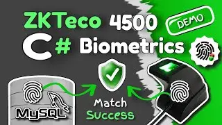 ZKTeco 4500 C# SDK & MySQL Biometric integration Demo for Fingerprint Registration & Authentication