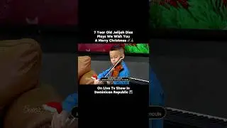 7 Year Old Violin Prodigy Plays We Wish You a Merry Christmas on Buenas Noches TV 🎻🎄 Jelijah #violin
